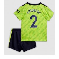 Manchester United Victor Lindelof #2 Fußballbekleidung 3rd trikot Kinder 2022-23 Kurzarm (+ kurze hosen)